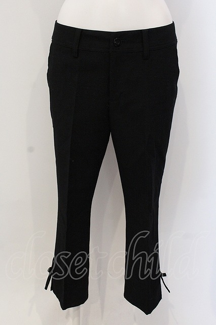 INGEBORG / 裾リボンパンツ 9 クロ O-25-05-22-028-LO-PA-IG-ZT417拍卖