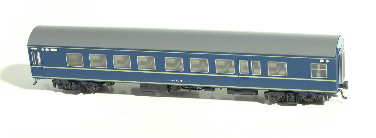 【H55M19】KATO「No.5158-B ナハネ20(車端部床下機器付)」ケースなし 20系寝台客車 ブルートレイン 中古Nゲージ ジャンク カトー拍卖