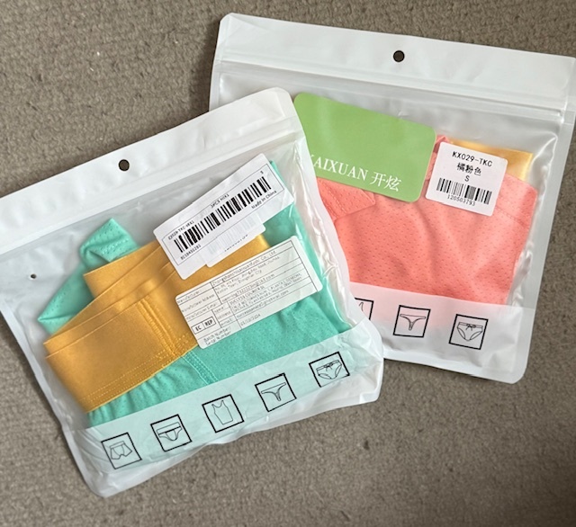 未使用:おしゃれメンズメッシュ素材ブリーフ前空きパステルカラーライトグリーンサーモンピンク拍卖