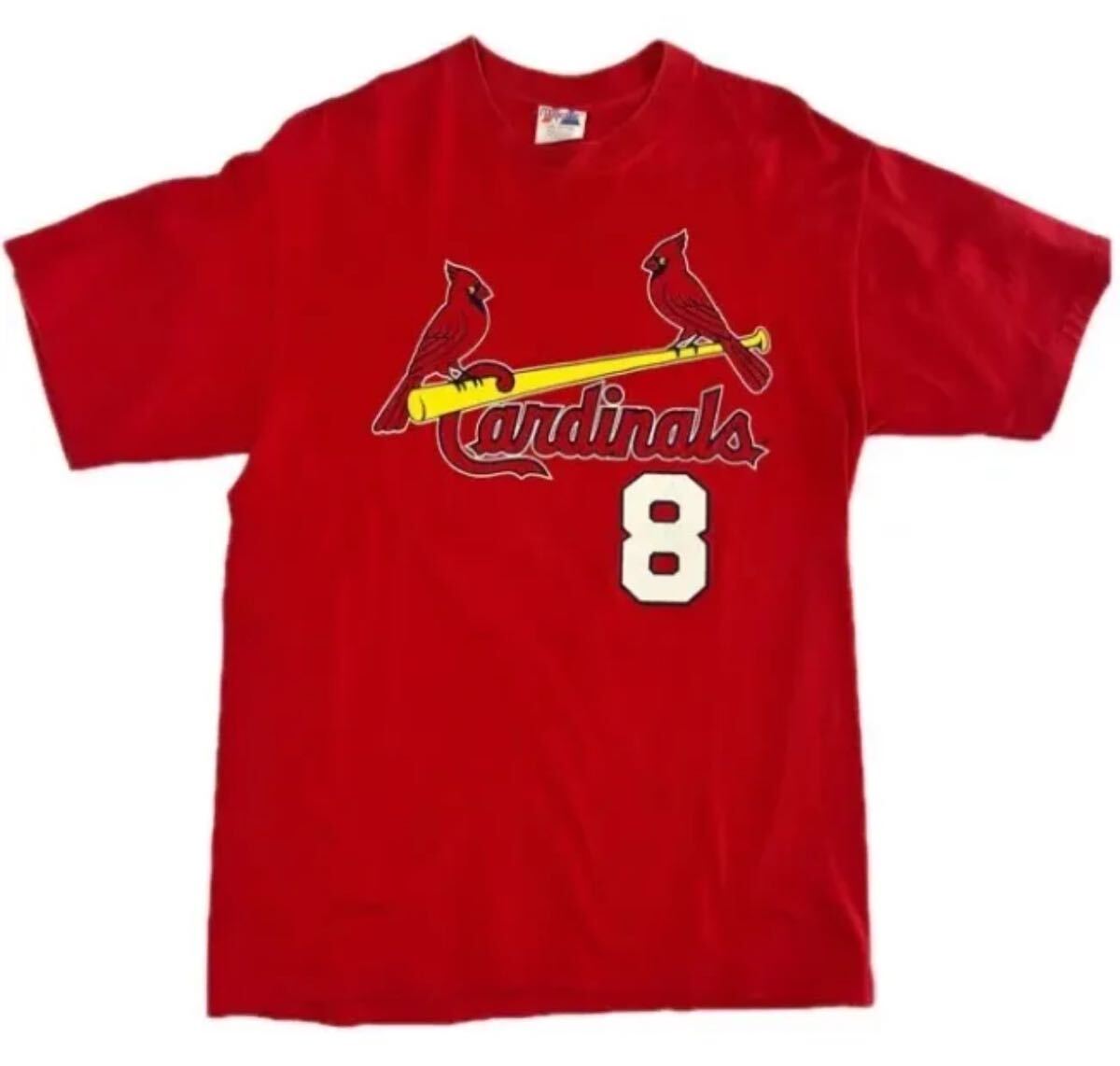 【90s】MLB セントルイス カージナルス USA製 ゲイリー ガイエティGAETTI ヴィンテージ 古着 アメリカ古着 MLB MAJESTIC レッド拍卖