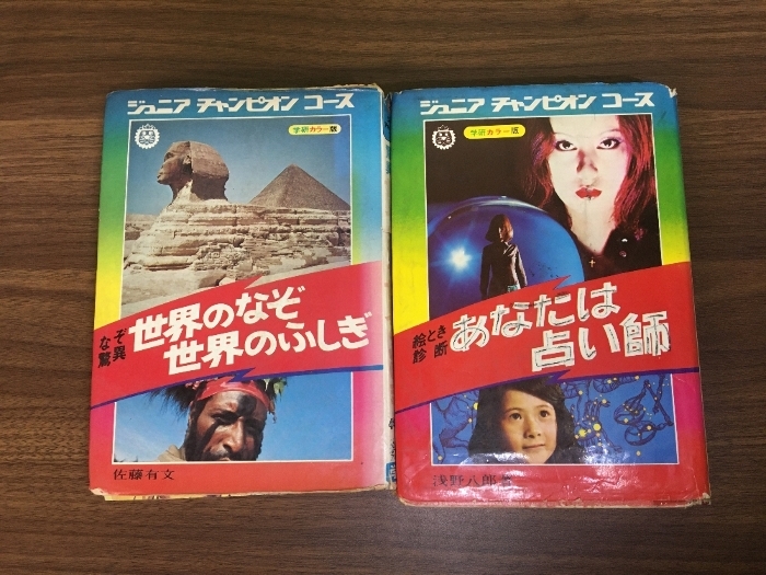 【ジュニアチャンピオンコース なぞ驚異 世界のなぞ世界のふしぎ/絵とき診断 あなたは占い師】2冊セット 学拍卖