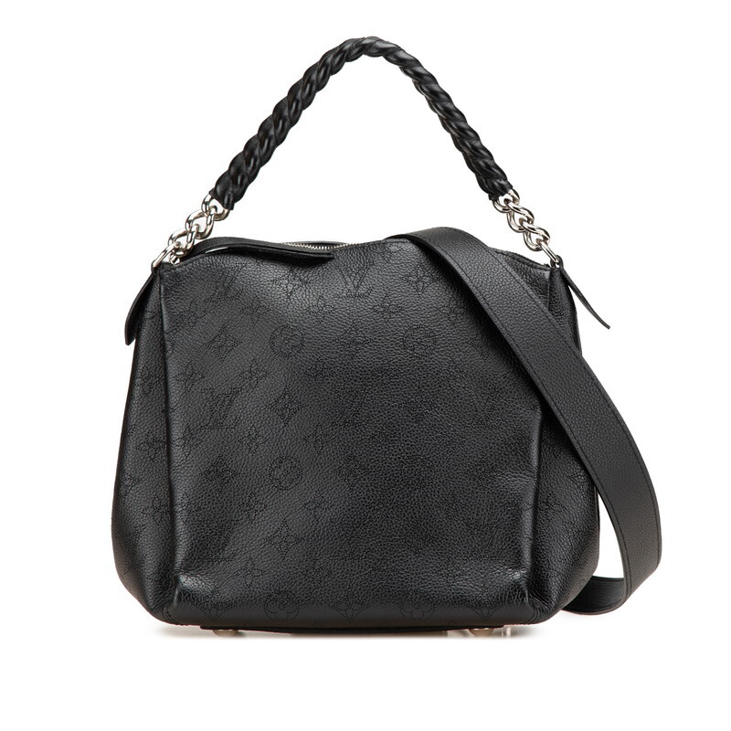 ルイ ヴィトン モノグラム マヒナ バビロン チェーンBB ハンドバッグ ショルダーバッグ 2WAY M51223 ブラック LOUIS VUITTON 【中古】拍卖