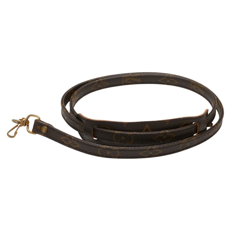 ルイ ヴィトン モノグラム ショルダーストラップ ブラウン PVC レザー レディース LOUIS VUITTON 【中古】拍卖