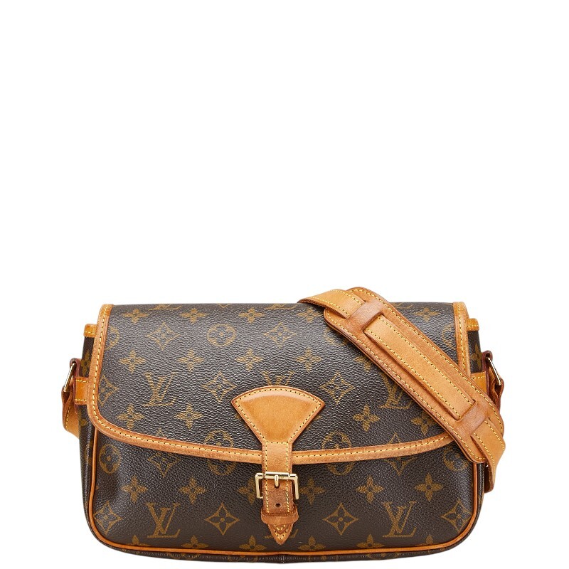 ルイ ヴィトン モノグラム ソローニュ 斜め掛け ショルダーバッグ M42250 ブラウン PVC レザー レディース LOUIS VUITTON 【中古】拍卖