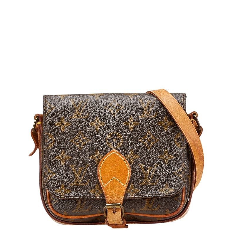 ルイ ヴィトン モノグラム ミニ カルトシエール 斜め掛け ショルダーバッグ M51254 ブラウン PVC レザー LOUIS VUITTON 【中古】拍卖