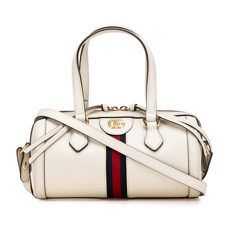 グッチ GGオフィディア ハンドバッグ ショルダーバッグ 2WAY 602577 ホワイト レザー レディース GUCCI 【中古】拍卖