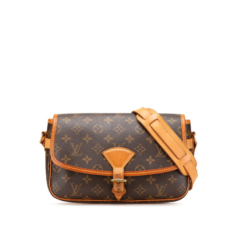 ルイ ヴィトン モノグラム ソローニュ 斜め掛け ショルダーバッグ M42250 ブラウン PVC レザー レディース LOUIS VUITTON 【中古】拍卖