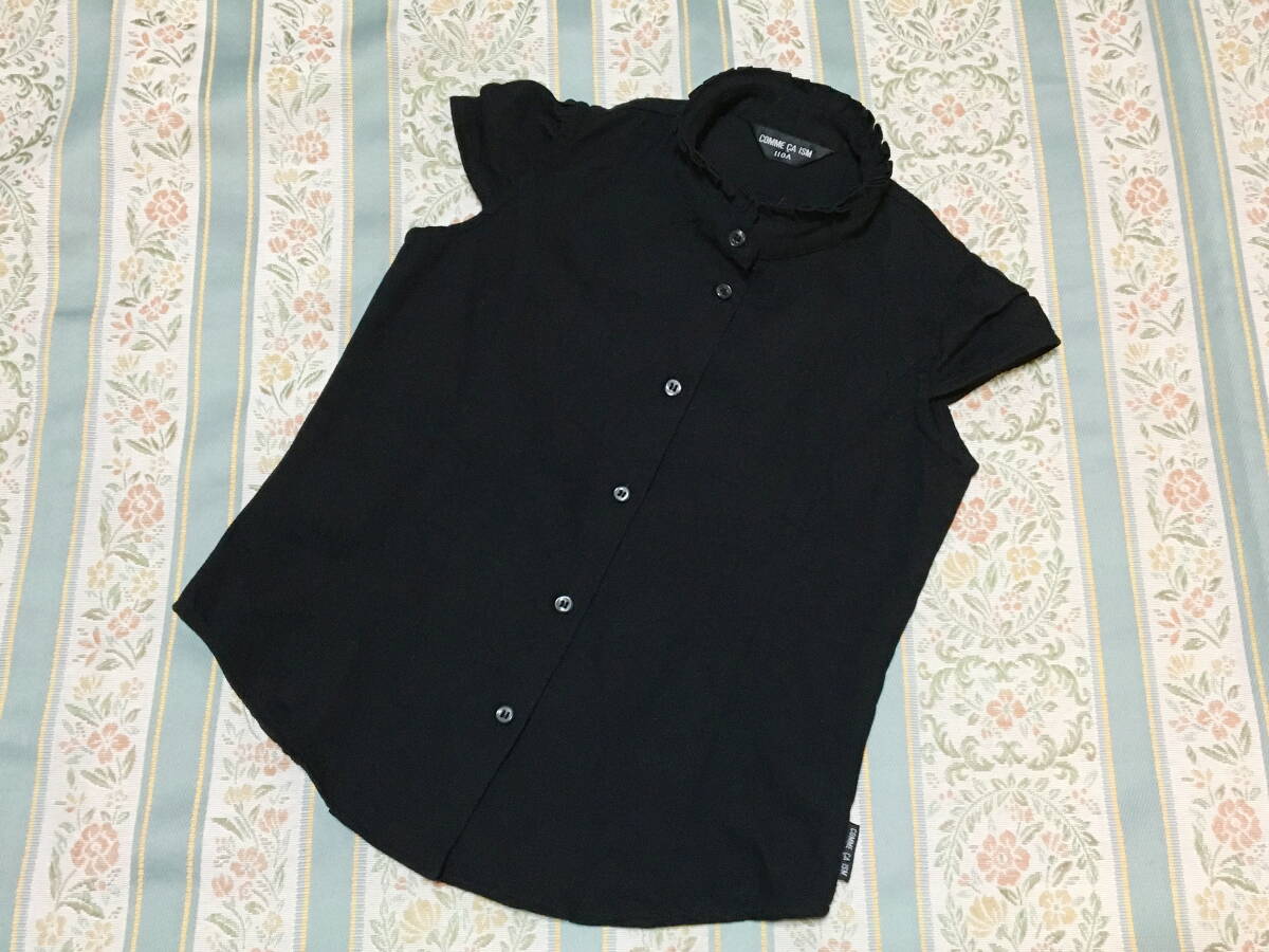 ★USED★COMME CA ISM/コムサイズム ノースリーブ ブラウス サイズ110A 黒 フォーマル拍卖