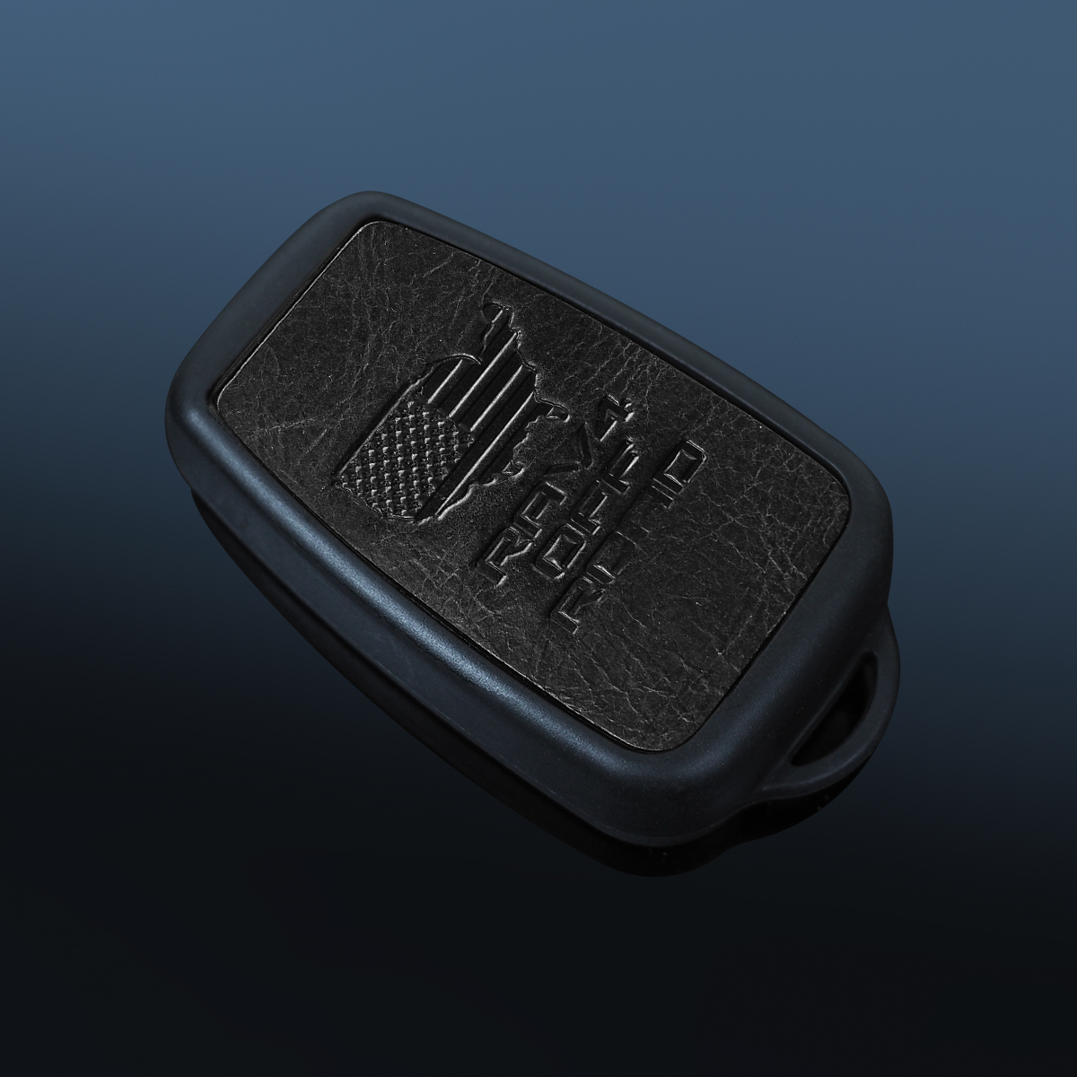 本革 スマートキーケース キーカバー アンティーク ヴィンテージ 刻印 デザインD ブラック拍卖