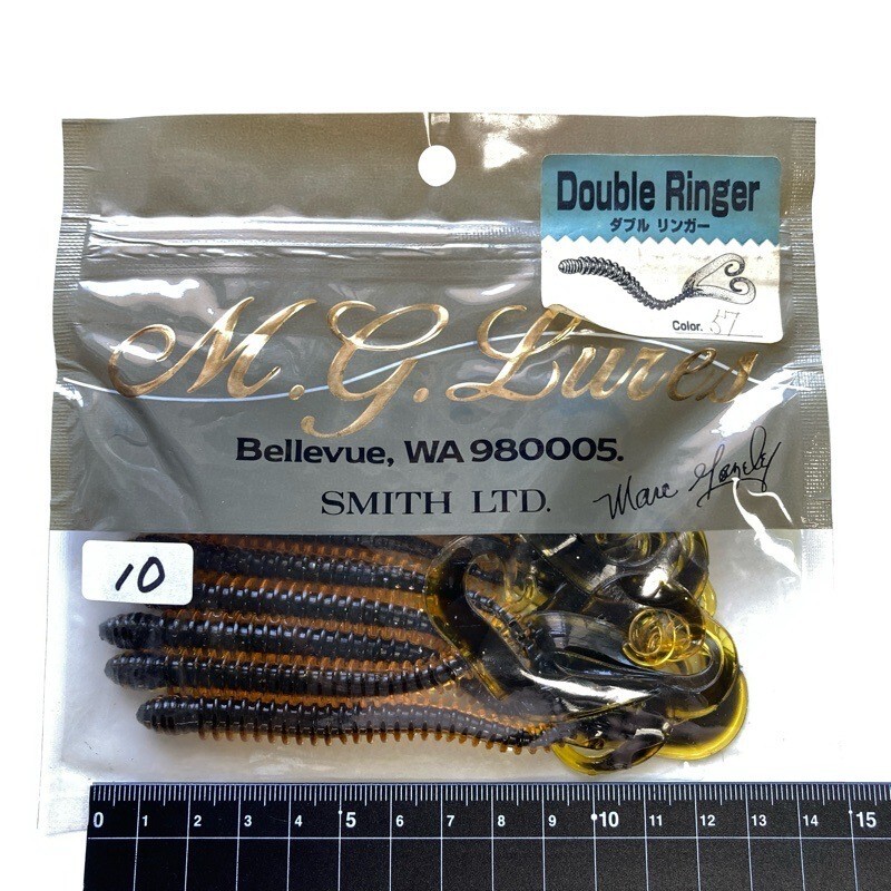 812858 新品 スミス ダブルリンガー 5インチ 10本 SMITH M.G.ルアーズ 希少入手困難品 オールド品 リングワーム拍卖