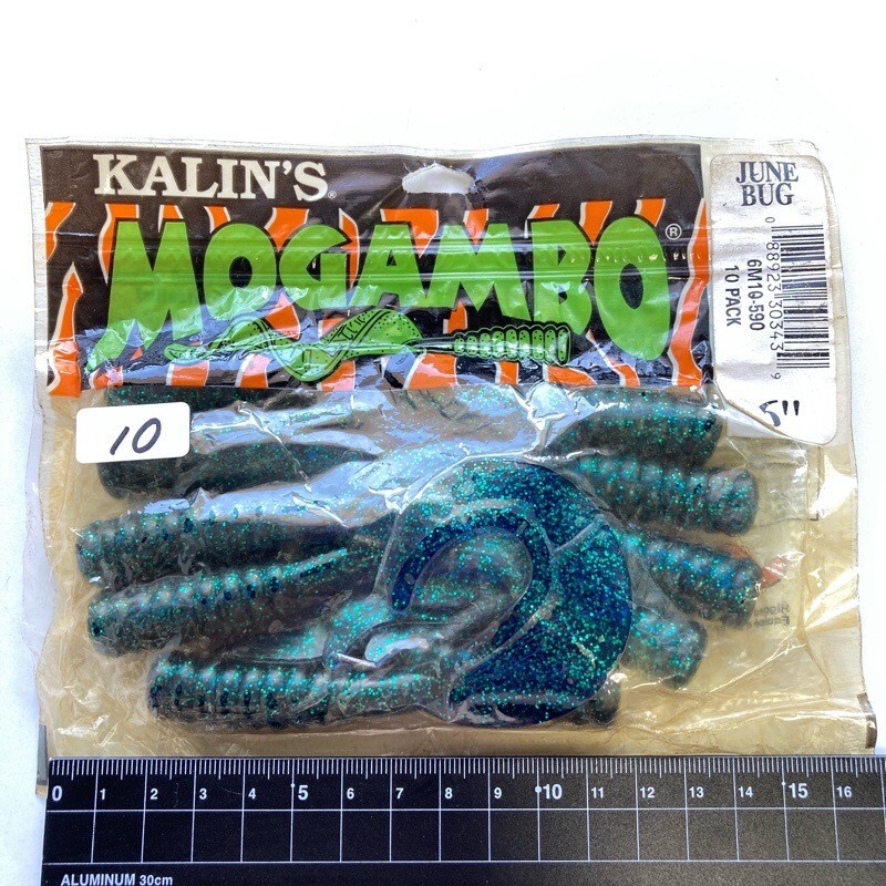 812909 新品 カリンズ 6インチ モガンボ 10本 #ジューンバグ KALIN'S MOGAMBO オールド品 アメリカンワーム KZBN拍卖