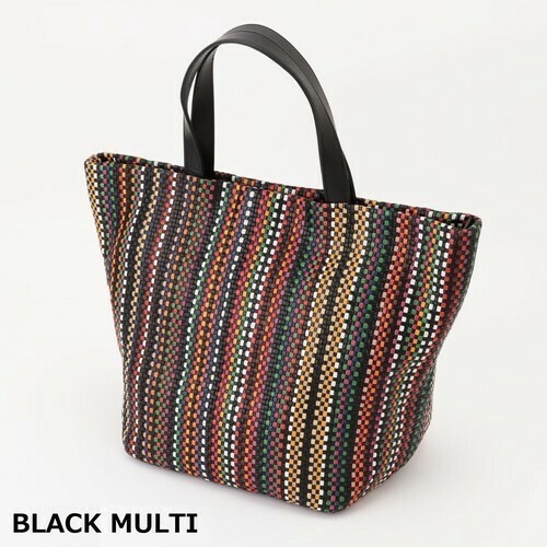 【山羊革】超軽量マルチカラーメッシュトートバッグ ブラック拍卖