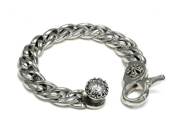 【シルバー925】高品質シルバーブレスレット 重厚感Silver CZダイヤ拍卖