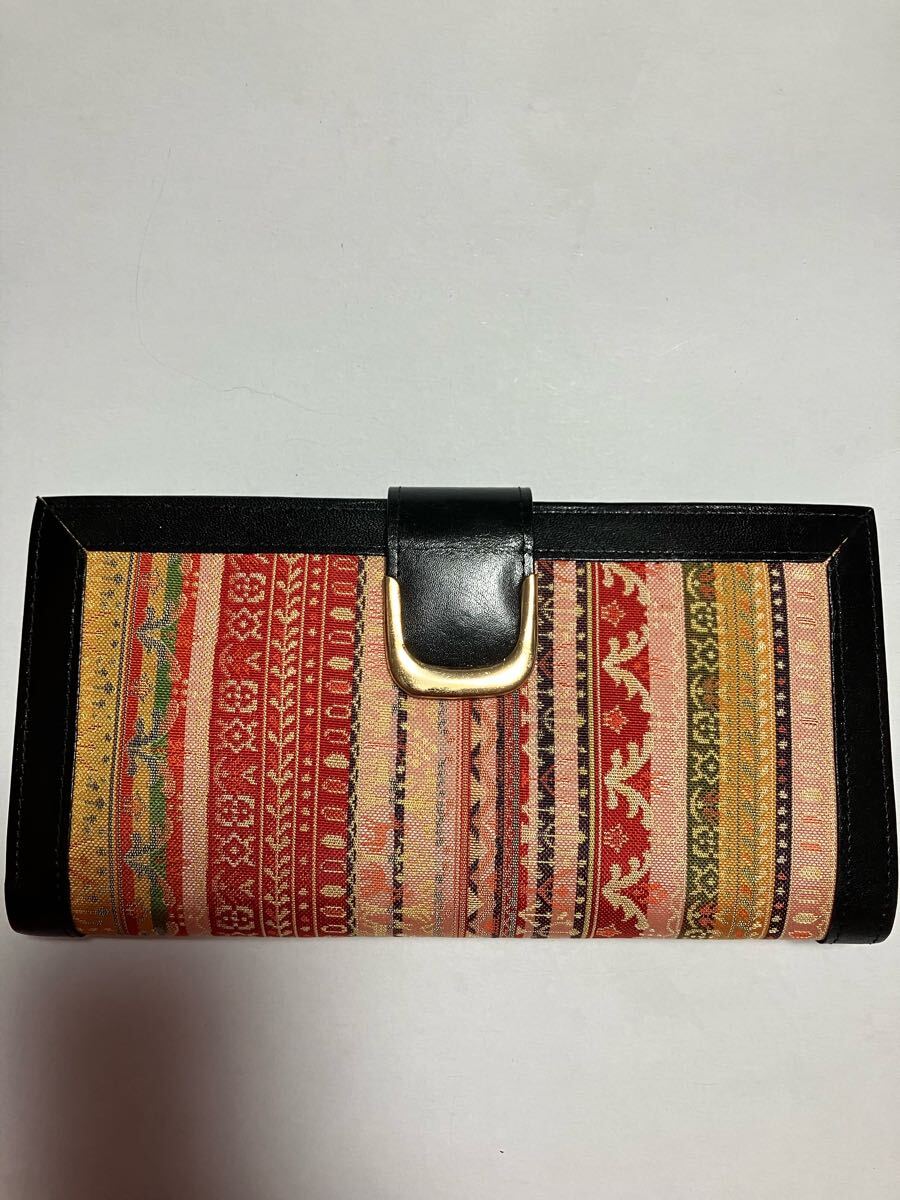 和柄長財布 和柄ミニグラニーバッグ 和柄ミニ小物入れ 3点セット拍卖