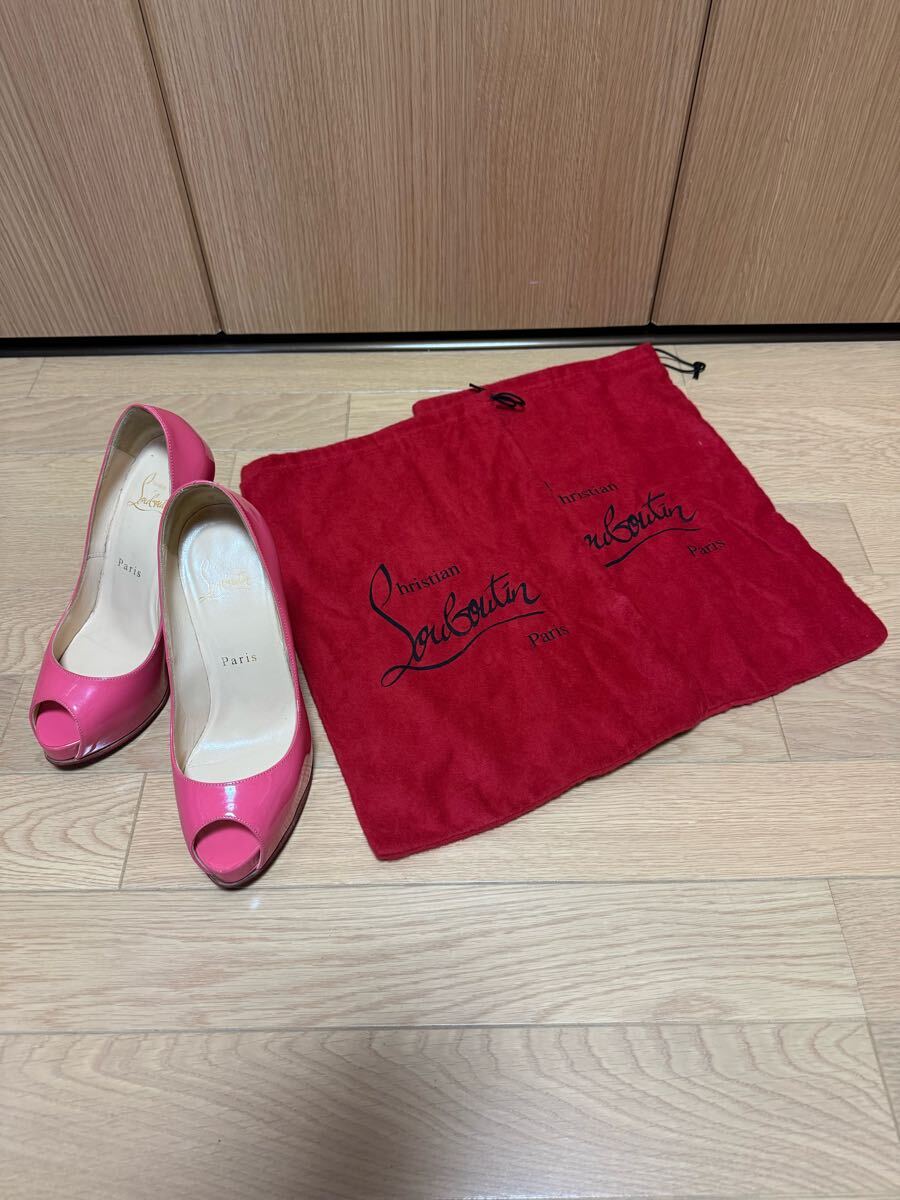 Christian Louboutin クリスチャンルブタン ピンヒール ピンク ハイヒール パンプス サイズ36 J-342拍卖