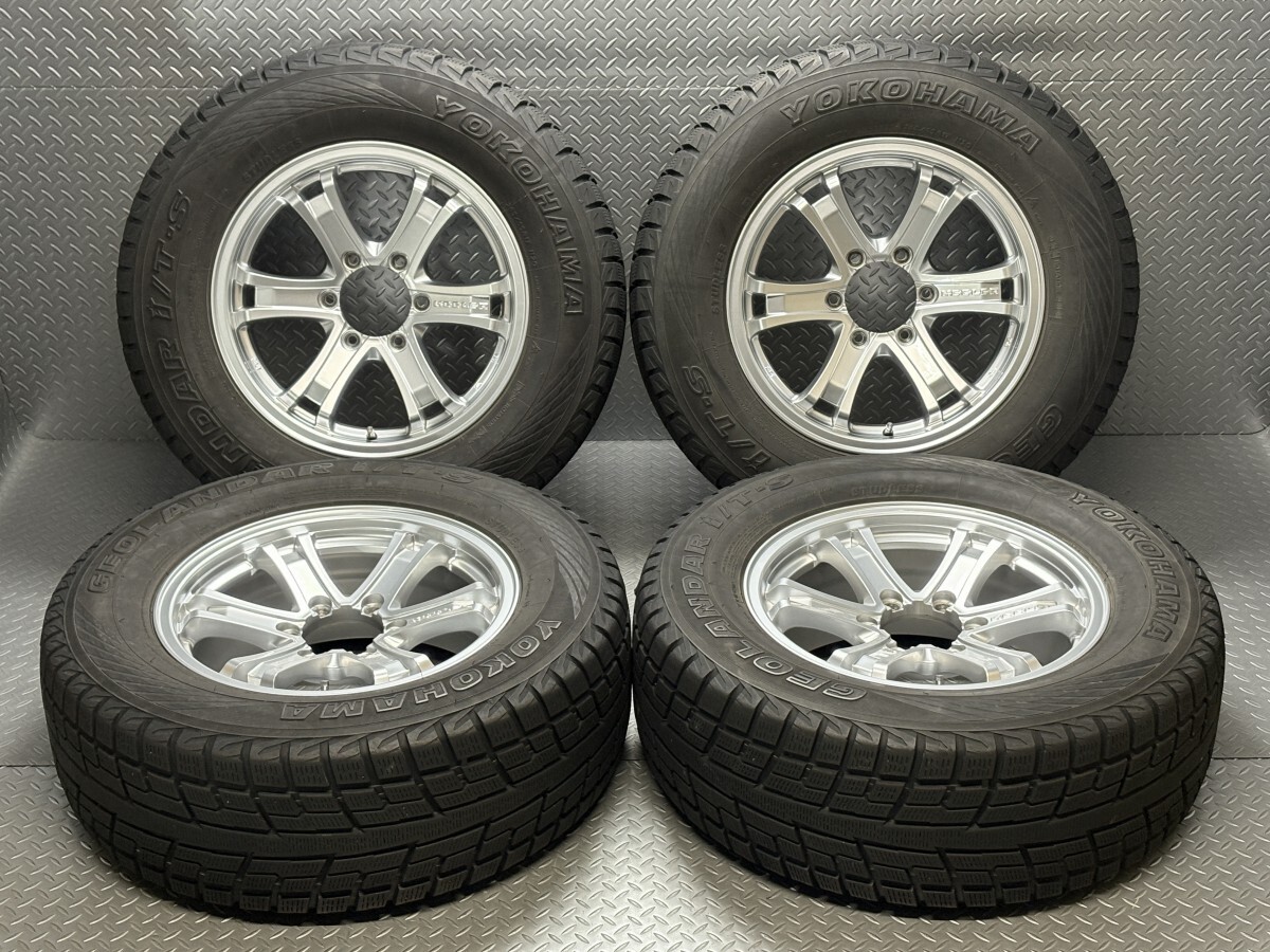 【120.150プラド/ハイラックス/サーフ/FJクルーザ】weds KEELER FORCE 17インチ 7.5J+25 6穴139.7 GEOLANDAR I/T・S 265/65R17(25040044)拍卖