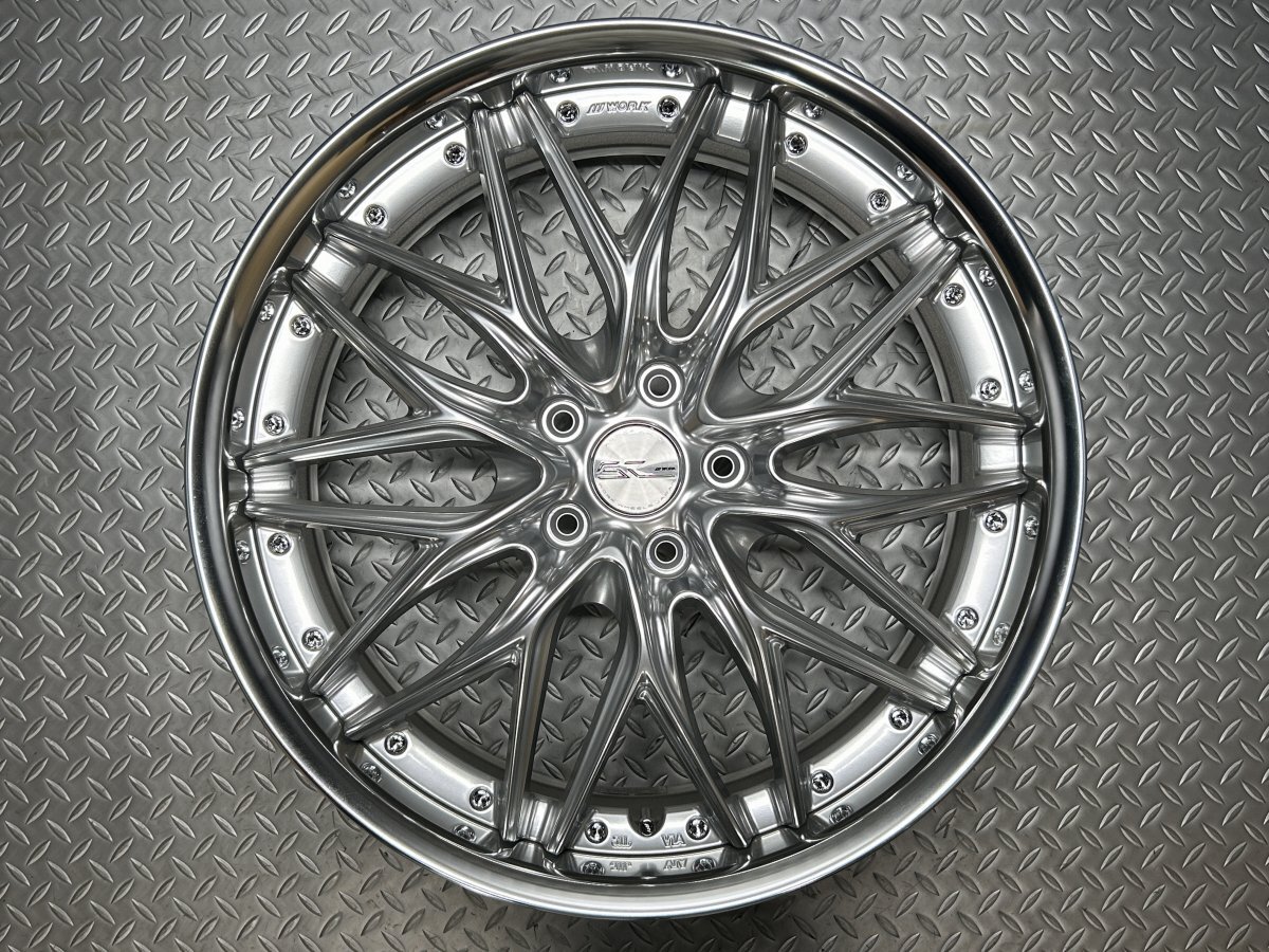 【訳あり新品】WORK SCHWERT QUELL 20インチ 8J +43 5穴114.3 SRS(シルキーリッチシルバー) DEEP-RIM(Odisk)ワーク シュヴァート(24040067)拍卖