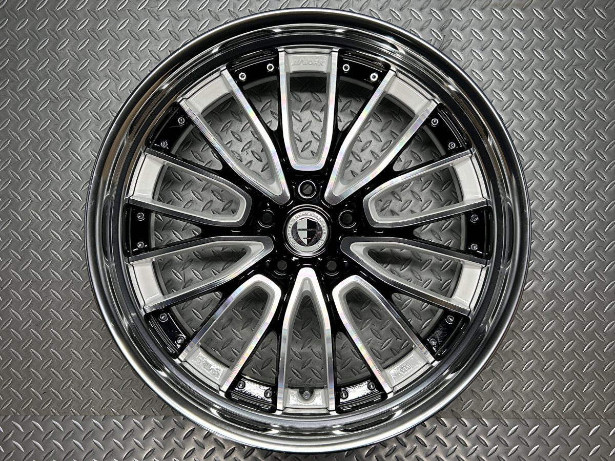【訳あり新品】WORK SCHWERT LSW5 20インチ 9J +30 5穴114.3 限定カラー ステップリム DEEP-RIM(Odisk) ワーク 深リム (24040131)拍卖