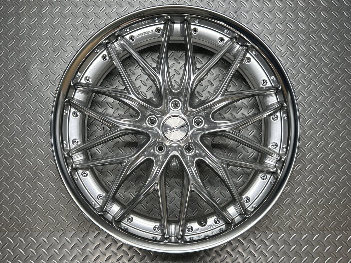 【訳あり新品】WORK SCHWERT QUELL 20インチ 8J +43 5穴114.3 SRS(シルキーリッチシルバー) DEEP-RIM(Odisk)ワーク シュヴァート(24040147)拍卖