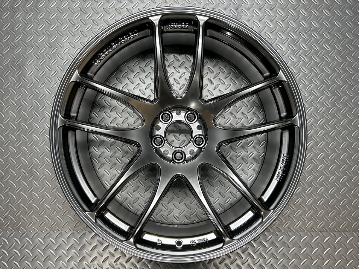 【訳あり新品】WORK EMOTION CR Kiwami 極 19インチ 9.5J +15 5穴100 GTS(グリミットシルバー) ディープテーパー ワーク (24040150)拍卖