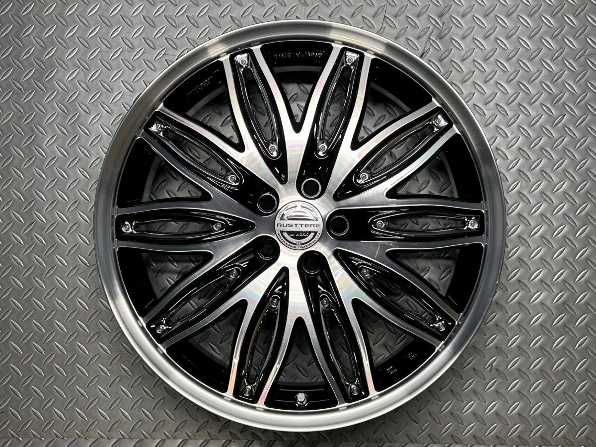 【訳あり新品】WORK RUSTTERE RT1 LV 18インチ 7J +48 5穴100 BP(ブラックカットクリア) ワーク ラスターレ (24040156)拍卖