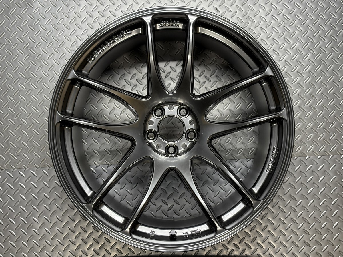 【訳あり新品】WORK EMOTION CR Kiwami 極 19インチ 11J +18 5穴100 GTS(グリミットシルバー) ウルトラディープテーパー ワーク(24110077)拍卖