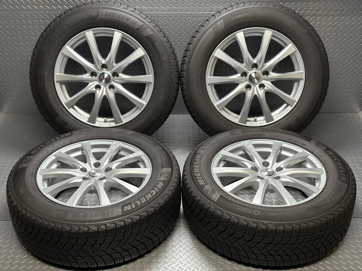 【トヨタ/レクサス専用】ミシュラン X-ICE SNOW SUV 235/65R18 weds ravrion RS01 18インチ 7.5J +35 5穴114.3 MICHELIN (24120045)拍卖