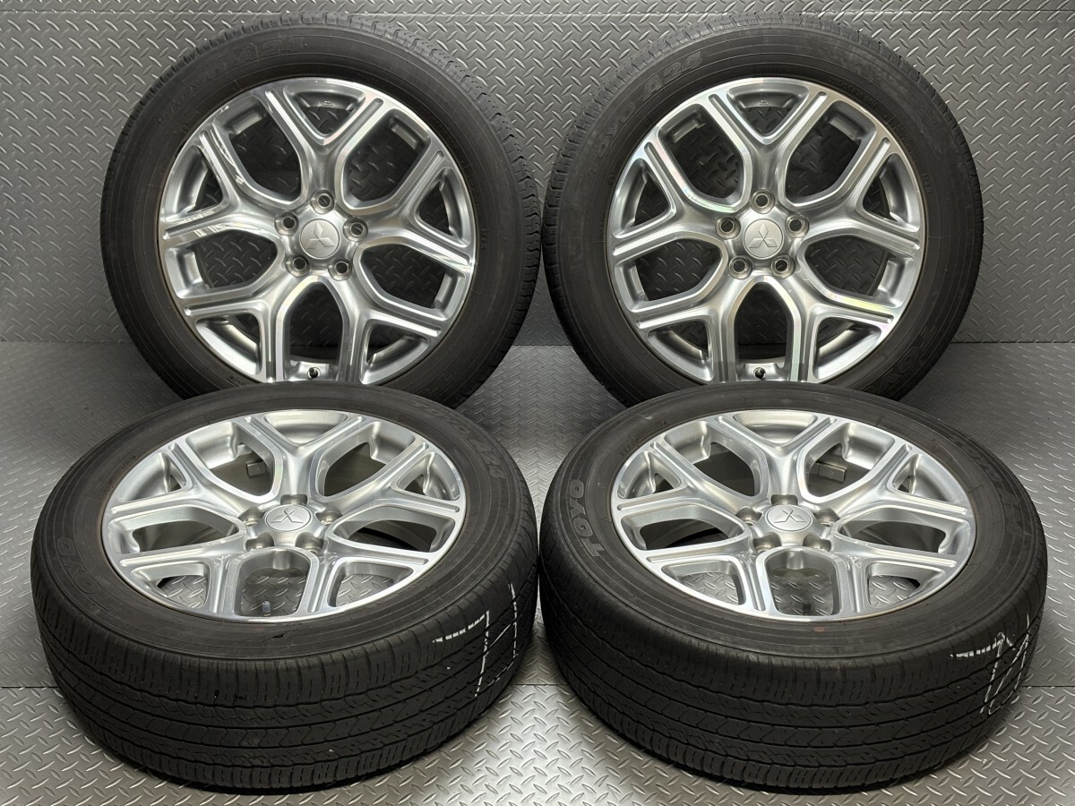 三菱 アウトランダーPHEV 18インチ 7J +38 5穴114.3 純正 ホイール TOYO A24 225/55R18 トーヨー (24120053)拍卖