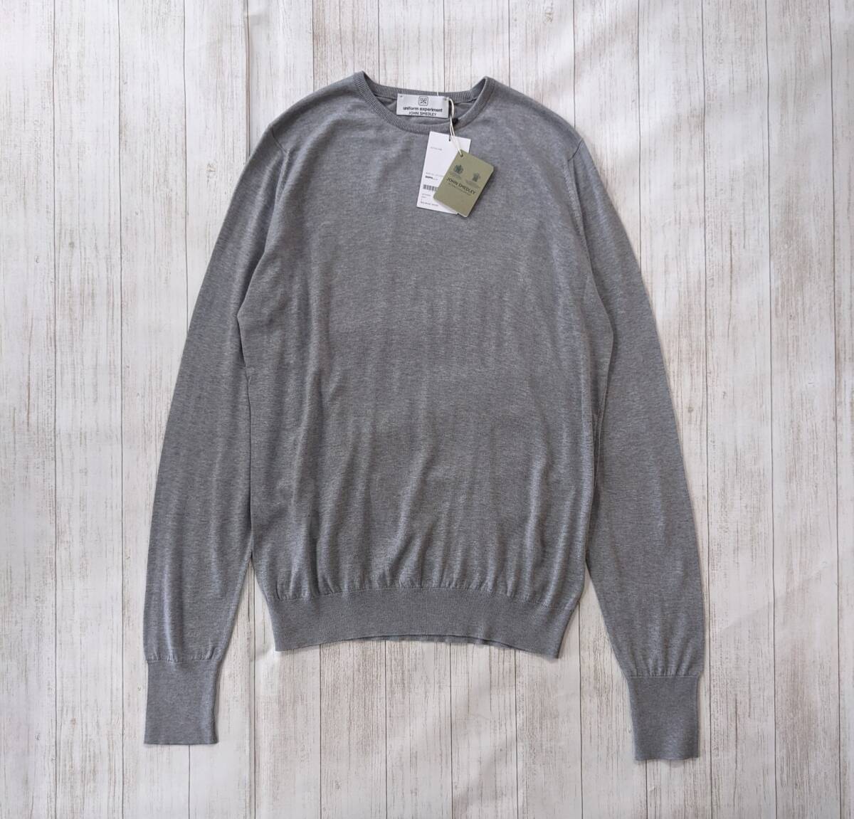 uniform experiment×JOHN SMEDLEY/ユニフォームエクスペリメント×ジョンスメドレー/新品/シーアイランドコットン/ニットセーター/1690拍卖