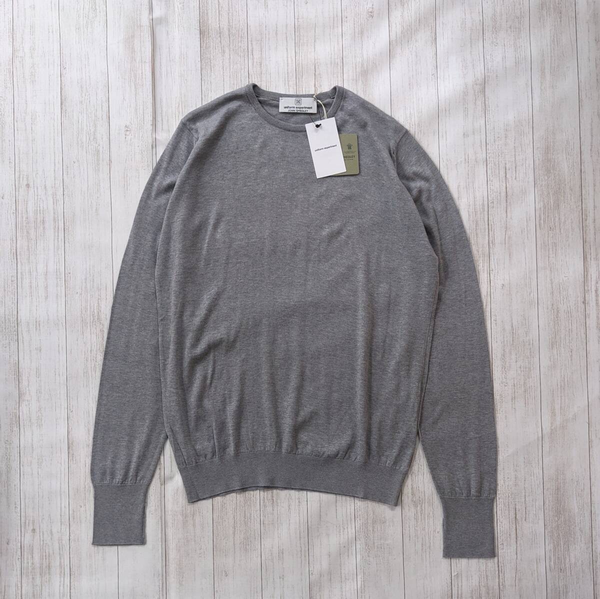 uniform experiment×JOHN SMEDLEY/ユニフォームエクスペリメント×ジョンスメドレー/新品/シーアイランドコットン/ニットセーター/1620拍卖