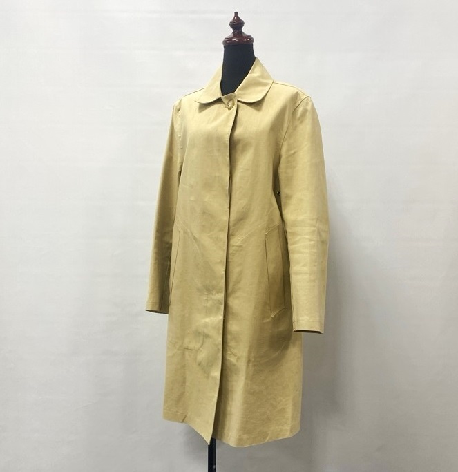 MACKINTOSH/マッキントッシュ/スコットランド製/ゴム引き/Balmacaan coat/バルマカーンコート/Y30-02/ステンカラーコート/脇鳩目/ベージュ拍卖