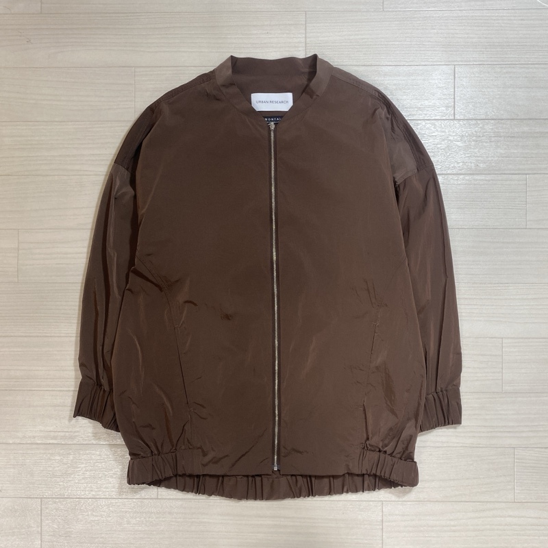 URBAN RESEARCH/アーバンリサーチ/LIMONTA/リモンタ/ナイロンオーバーライトブルゾン/オーバーサイズ/リングジップ/ゆったりシルエット/F拍卖