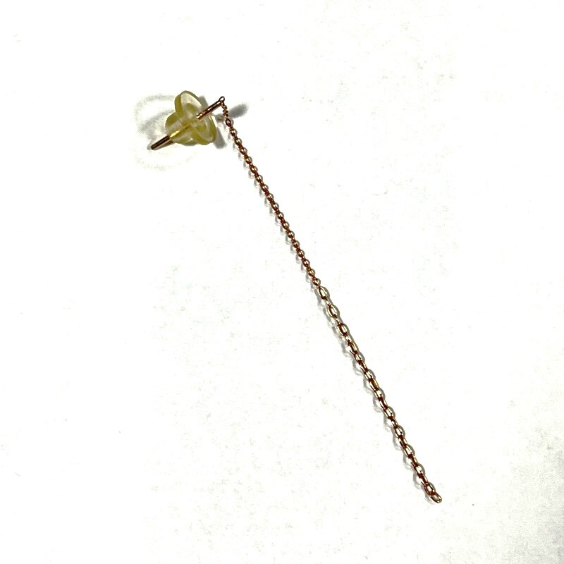 e.m./イーエム/チェーンピアス/カラー:ゴールド/アソートチェーン/バーピアス/ユニセックス/アクセサリー/片耳用拍卖