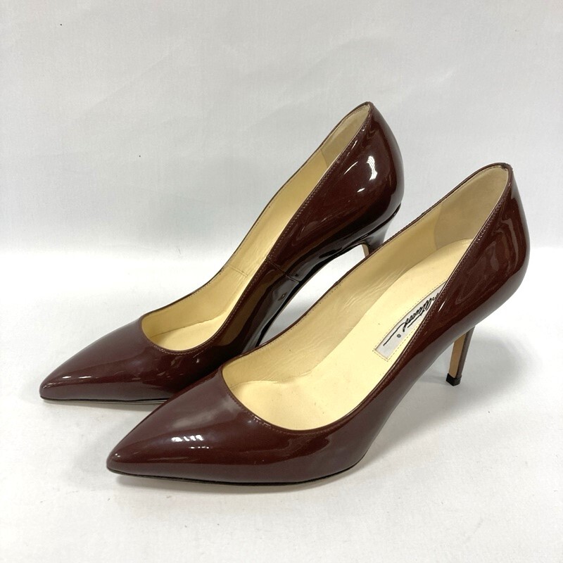 BRIAN ATWOOD/ブライアンアトウッド/CASSANDRA/カサンドラ/イタリア製/パテントレザー/ポインテッドトゥパンプス/エナメル/マルーン系拍卖