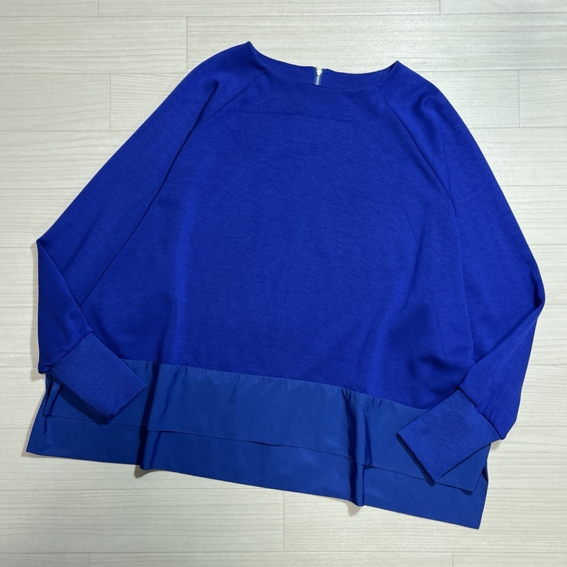 Dignite collier/ディニテコリエ/裾切り替えドルマンプルオーバー/ジャージー素材/ワイドシルエット/異素材切替/ロングスリーブ/ドルマン拍卖