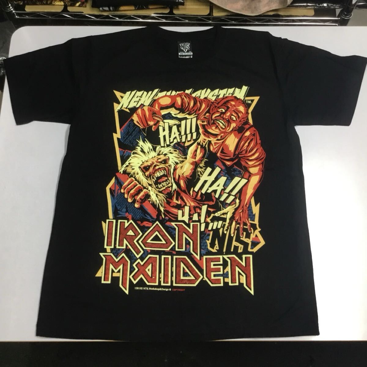 SR5B1 アイアン・メイデン バンドTシャツ Lサイズ IRON MAIDEN 半袖Tシャツ 黒 拍卖