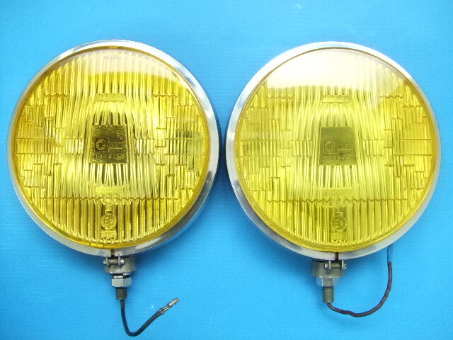 当時物 極上品 CIBIE45 薄型 18cm 丸型 フォグランプH2バルブ旧車 丸形ノスタルジックカー オフロード トラック シビエ イエローレンズsub2拍卖