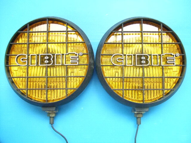 当時物 良品 CIBIE45 薄型 18cm 丸型 フォグランプ H2バルブ 旧車 丸形ノスタルジックカー オフロード トラック シビエ イエローレンズsub4拍卖