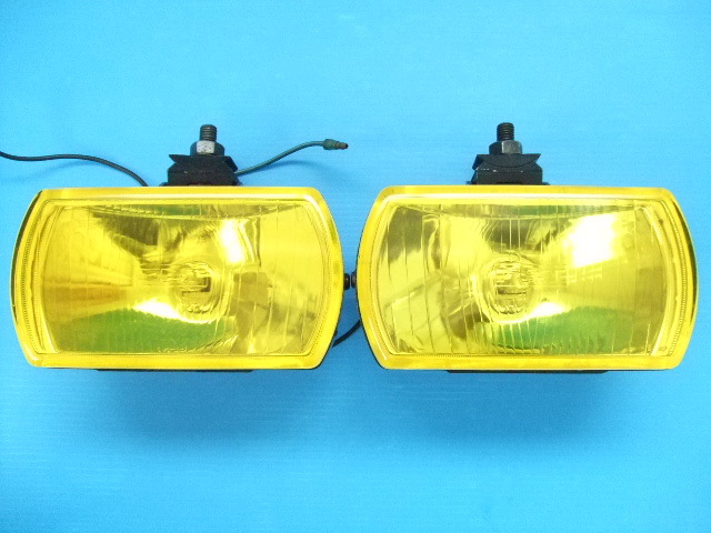 当時物 良品 FET M7 角型 16cm スポットランプ H3バルブ 補助灯 補助ライト 旧車 フォグランプ 角形 4WD クロカン トラック オフロードsub1拍卖