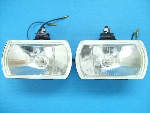 当時物 極上品 FET M7 角型 16cm スポットランプ H3バルブ 補助灯 補助ライト 旧車 フォグランプ 角形4WDクロカン トラック オフロードsub2拍卖