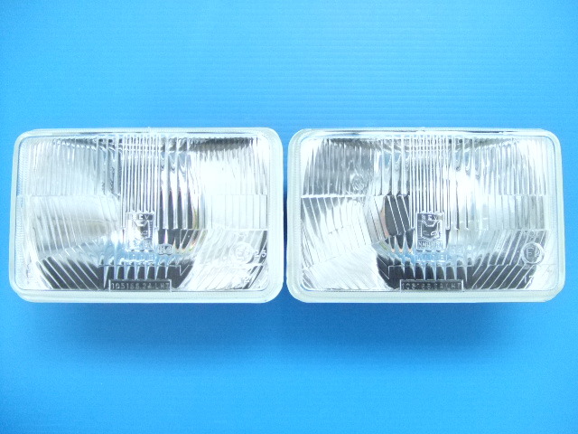 新品2個 マーシャルランプ 角目4灯 ロービーム ヘッドライト ヘッドランプ H4バルブ 角型 角形 角目 角4灯 旧車 昭和 MARCHAL sub2拍卖