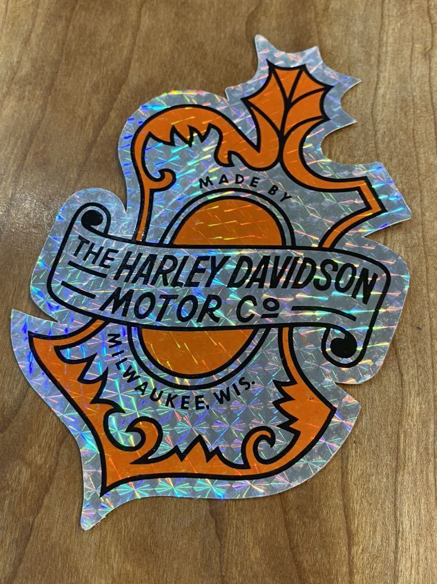 送料込 ハーレー ビ ンテージ オークリーフ ステッカー ① タンク カウル パン ナックル ショベル アイアン ソフテイル ツーリング ダイナ拍卖