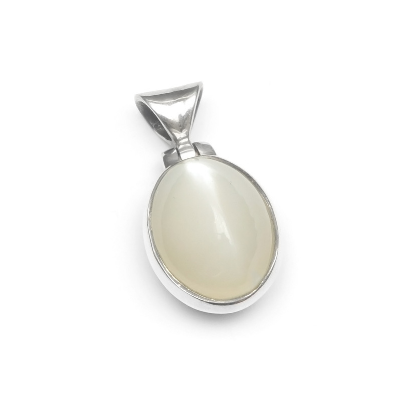 ホワイトムーンストーン ペンダントトップ No.1【1点もの】 / 60-18 MO-PT1拍卖
