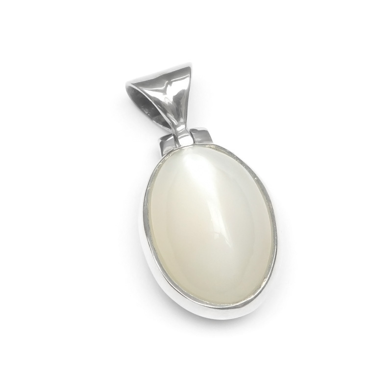 ホワイトムーンストーン ペンダントトップ No.5【1点もの】 / 60-18 MO-PT5拍卖