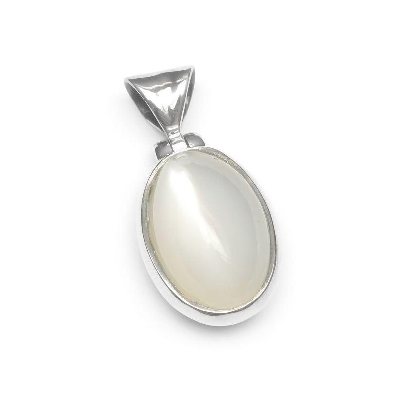 ホワイトムーンストーン ペンダントトップ No.6【1点もの】 / 60-18 MO-PT6拍卖