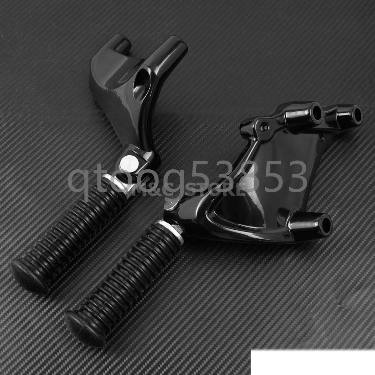 ブラック リア フットレスト ハーレー スポーツスター 883 アイアン 1200 XL 48 72 カスタムロードスター 2014-2019拍卖