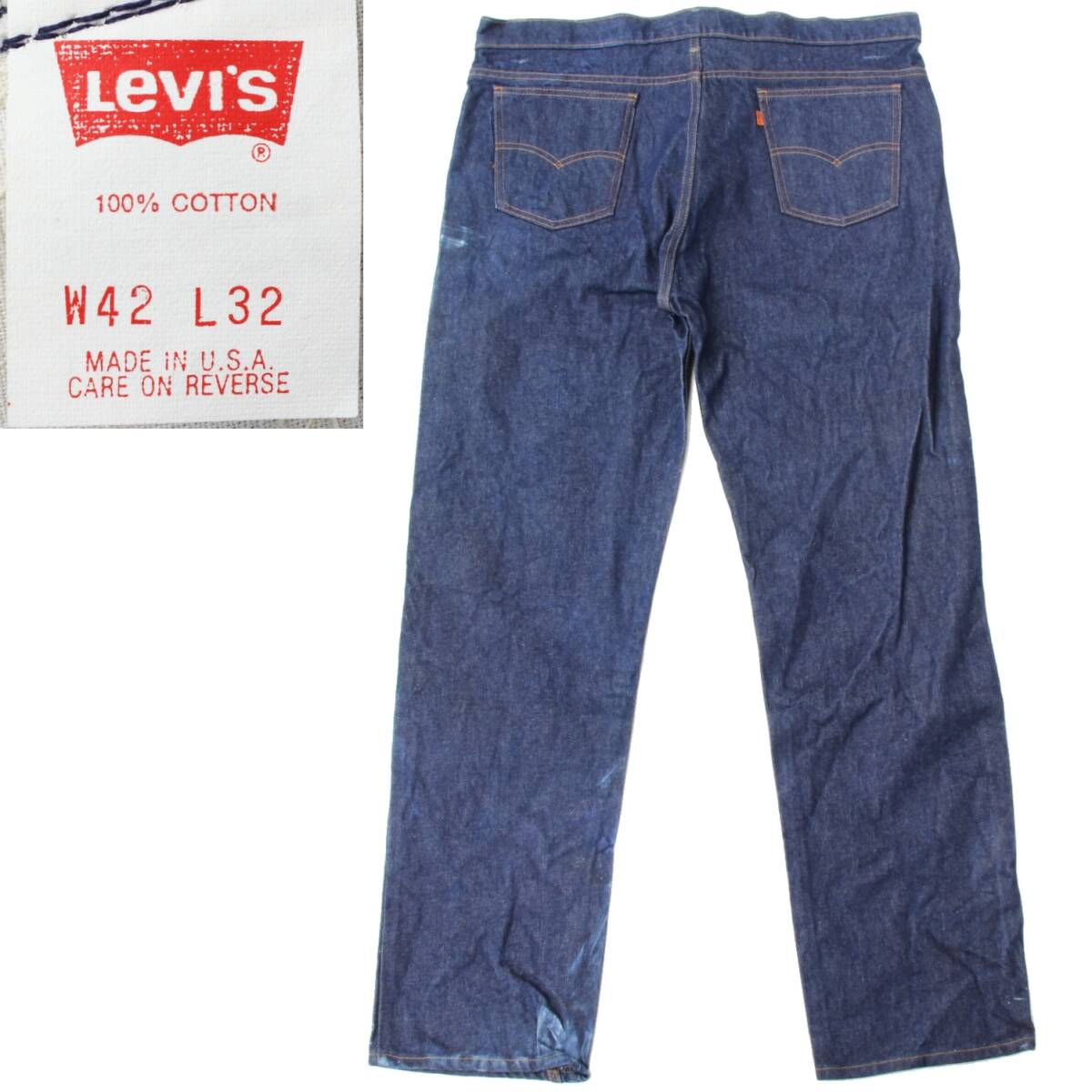 (44707)80s MADE IN USA LEVISリーバイス505 40505-0214ジーンズW42 (アメリカ米国製ヴィンテージ ビッグサイズ1982年製 501 505-0217)拍卖