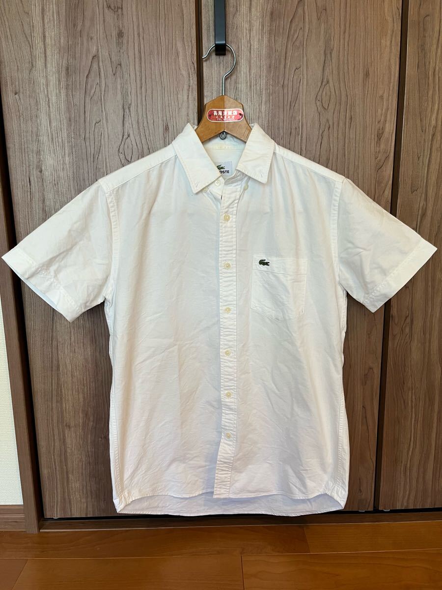 ラコステ Lacoste 白シャツ 半袖シャツ サイズ3 ワンポイント ホワイト ワニ 白 RALPH ラルフローレン拍卖