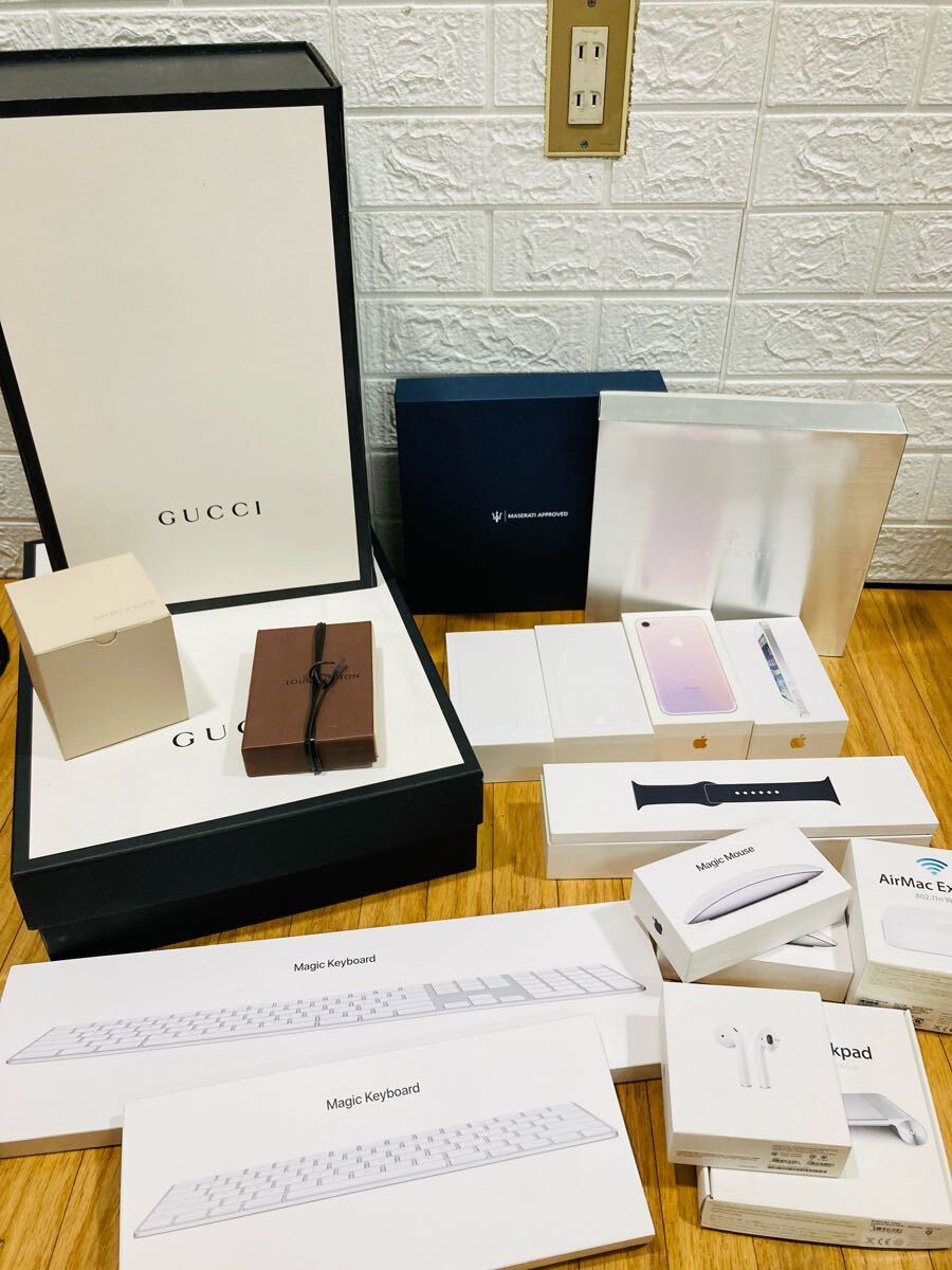 マセラティ グッチ ヴィトン iPhone 他 空箱 まとめ 現状品 空き箱 保存袋 現状品拍卖