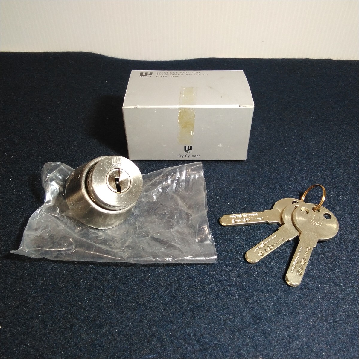z193 美和ロックWEST キーシリンダー シルバー BH 未使用拍卖